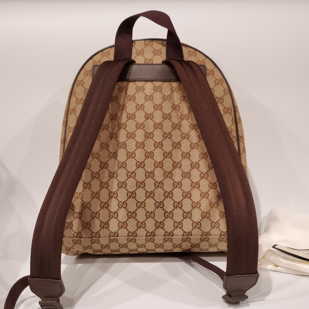 100% Auth Gucci Canvas Backpack Brand New - Picture 3 of 8